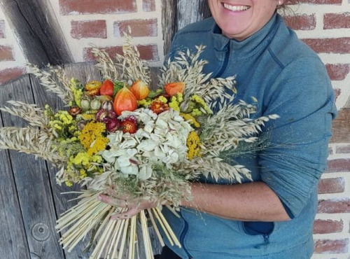 Ferme de la ville basse - Bouquet de fleurs séchées de saison L