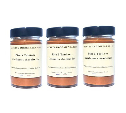 Secrets Incomparables - Pâte à Tartiner Cacahuètes Chocolat Lait (Offre -5%: 700gx3)