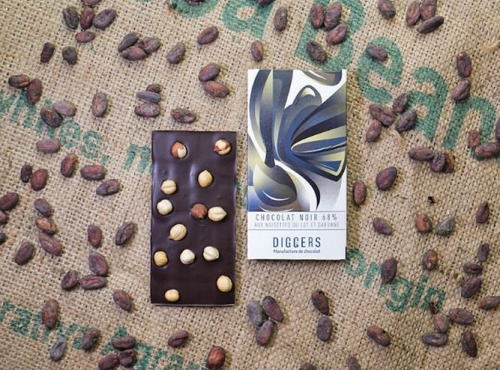 Diggers Manufacture de chocolat - Tablette chocolat noir 68% bean to bar