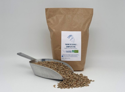 La Ferme d'Autrac - Farine de Seigle BIO Complète 1kg