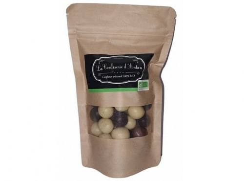 La confiserie d’antan 100% bio - Noisettes enrobées de chocolats assortiments - 160 gr