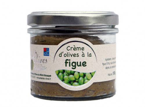 Les amandes et olives du Mont Bouquet - Crème d'olives aux figues 100 g