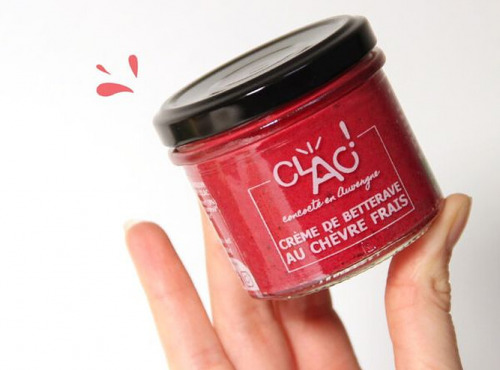 CLAC Conserverie - Crème betterave chèvre frais bio - 100g
