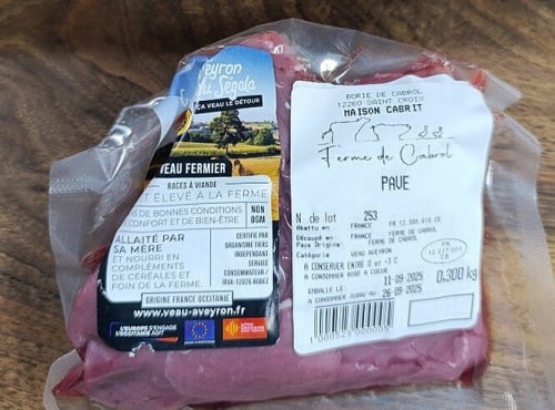 La Ferme de Cabrol - Pavé de veau 350g