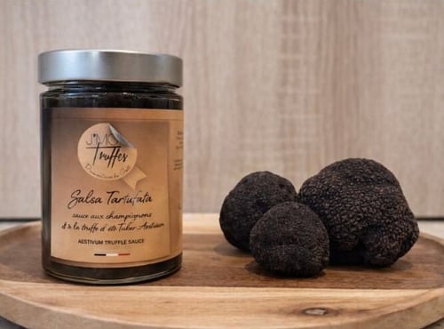 JMC Truffes - Salsa Tartufata - Sauce aux champignons et à la truffe d'été Tuber Aestivum