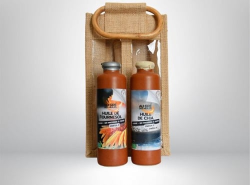 Adal Terra - Coffret cadeau - Coffret Huiles de Tournesol et Chia Bio 2X200ml