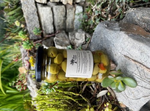 L'OLIVERAIE DU COUDON - Olives Farcies aux Poivrons en pot 290GR