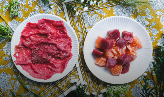 Viandes et poissons à cuisiner crus