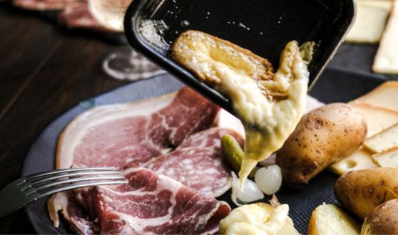 Raclette et fondue maison