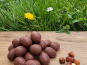 Basile et Téa - Œufs en chocolat au Lait 39% de Pâques Garnis Praliné amande et noisette 150g