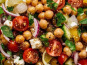 Graines Précieuses - Salade  de pois chiches à la fêta et tomates cerises confites