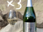 Domaine de la Chopinière du Roy - Lot de 3 bouteilles Crémant de Loire Blanc Brut, Fines Bulles et Fruité AOP - 3x75 cl