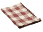 Maison de Vacances - Serviette Bourdon - Toile Mimi Vintage Vichy litchi - 43x43