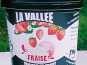 Les Glaces de la Vallée - Coffret Mini yaourts glacés  Fraise "la Vallée" 12 pots de 120 ml