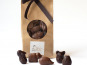 Mon jardin chocolaté - Sachet de 50 petits animaux chocolat noir et au lait