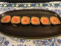 Bassilour Gourmet - Sushis à la truite fumée riz à l'ail noir x6