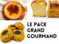 Maison Héron père et filles - Pack Grand gourmand - 1 flan 10 / 12 personnes - 1 brioche longue - 9 tigrés