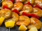 L'atelier des poissonniers - Brochettes de gambas marinées huile d'olive et piment d'espelette x8