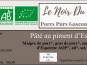 Le Noir du Picou Elodie Ribas - pâté au piment d'Espelette AOP