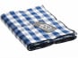 Maison de Vacances - Nappe Bourdon - Toile Mimi Vichy cobalt noir - 145x145