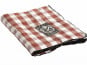 Maison de Vacances - Nappe Bourdon - Toile Mimi Vichy argile noir - 145x145